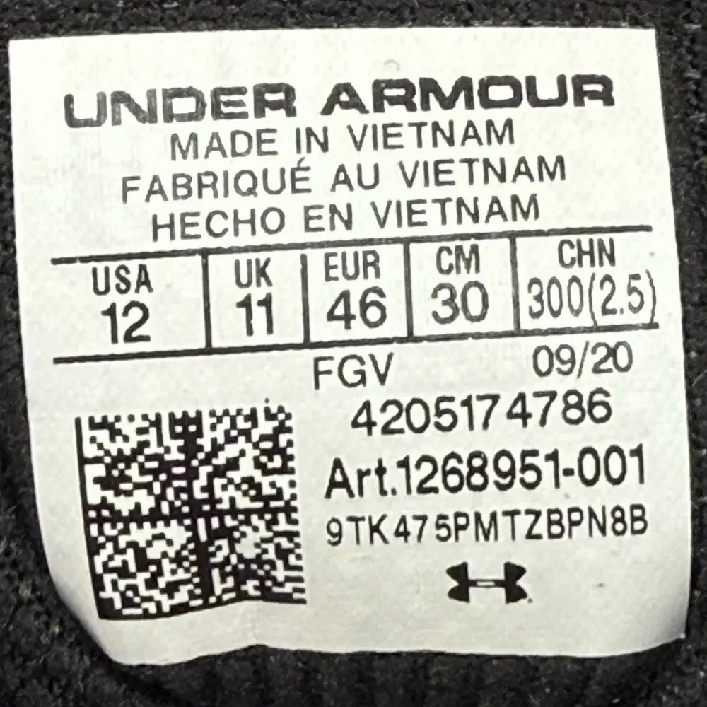 Under Armour UA Stellar TAC Mens 12 Tactical Boots Black 1268951-001 Military